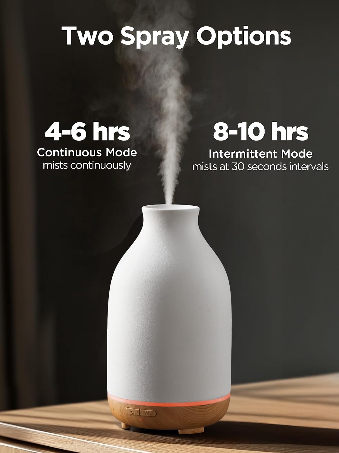 150ml Ceramic Essential Oil Diffusers for Home Humifidier, White