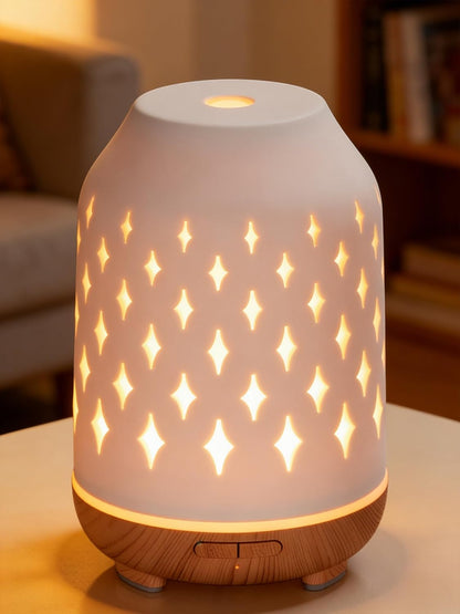 150ml Ceramic Essential Oil Diffusers for Home Humifidier, White