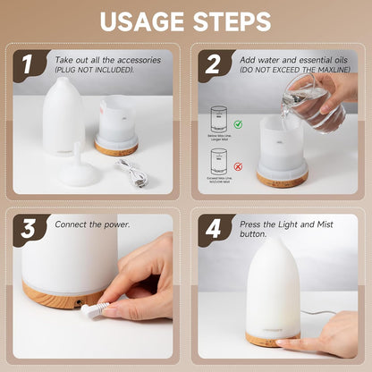 150mL Essential Oil Diffusers for Home Aromatherapy Diffuser