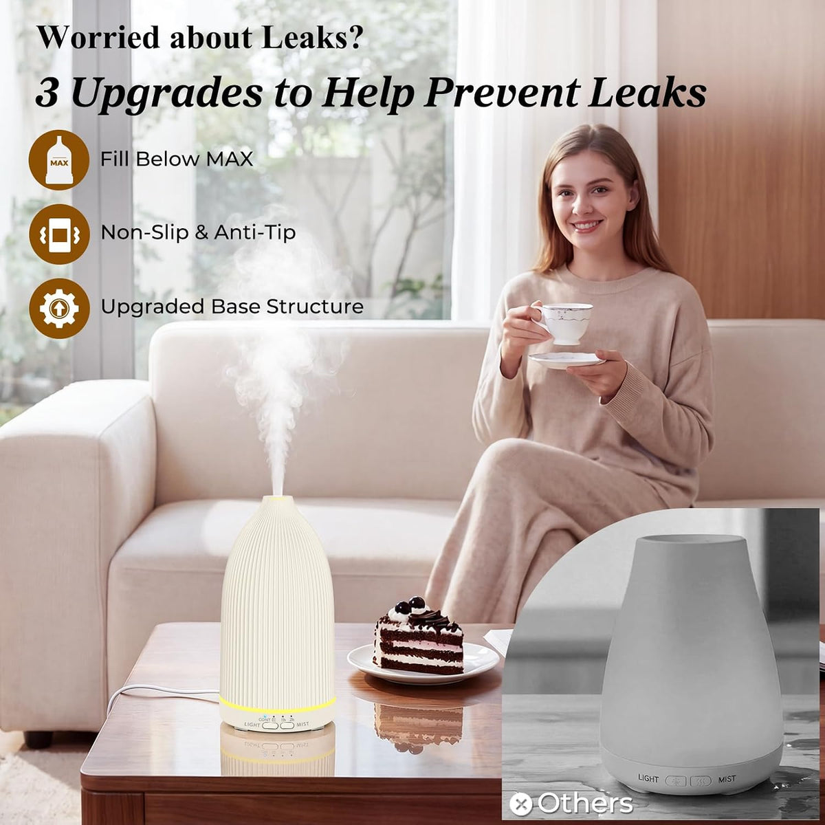 150mL Essential Oil Diffusers for Home Aromatherapy Diffuser