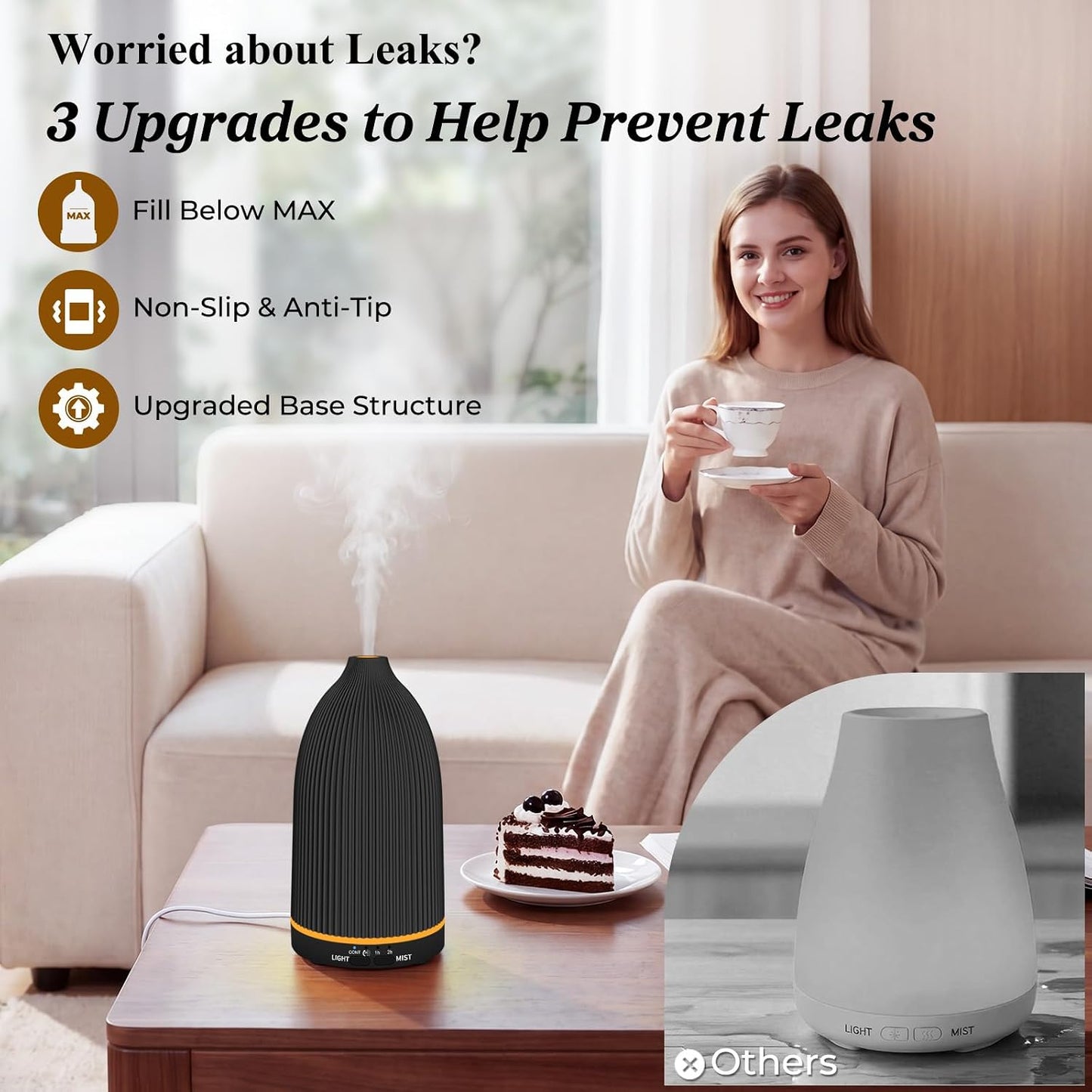 150mL Essential Oil Diffusers for Home Aromatherapy Diffuser
