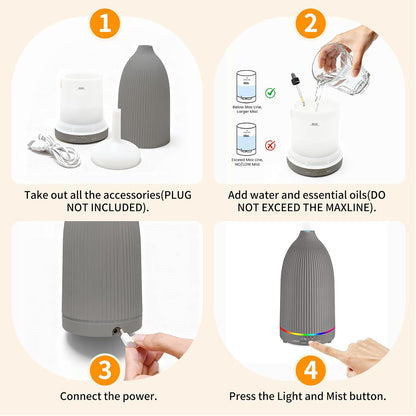 150mL Essential Oil Diffusers for Home Aromatherapy Diffuser