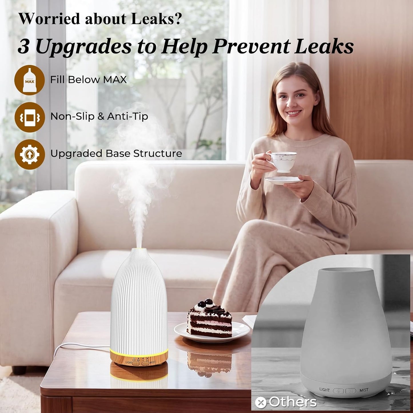 150mL Essential Oil Diffusers for Home Aromatherapy Diffuser