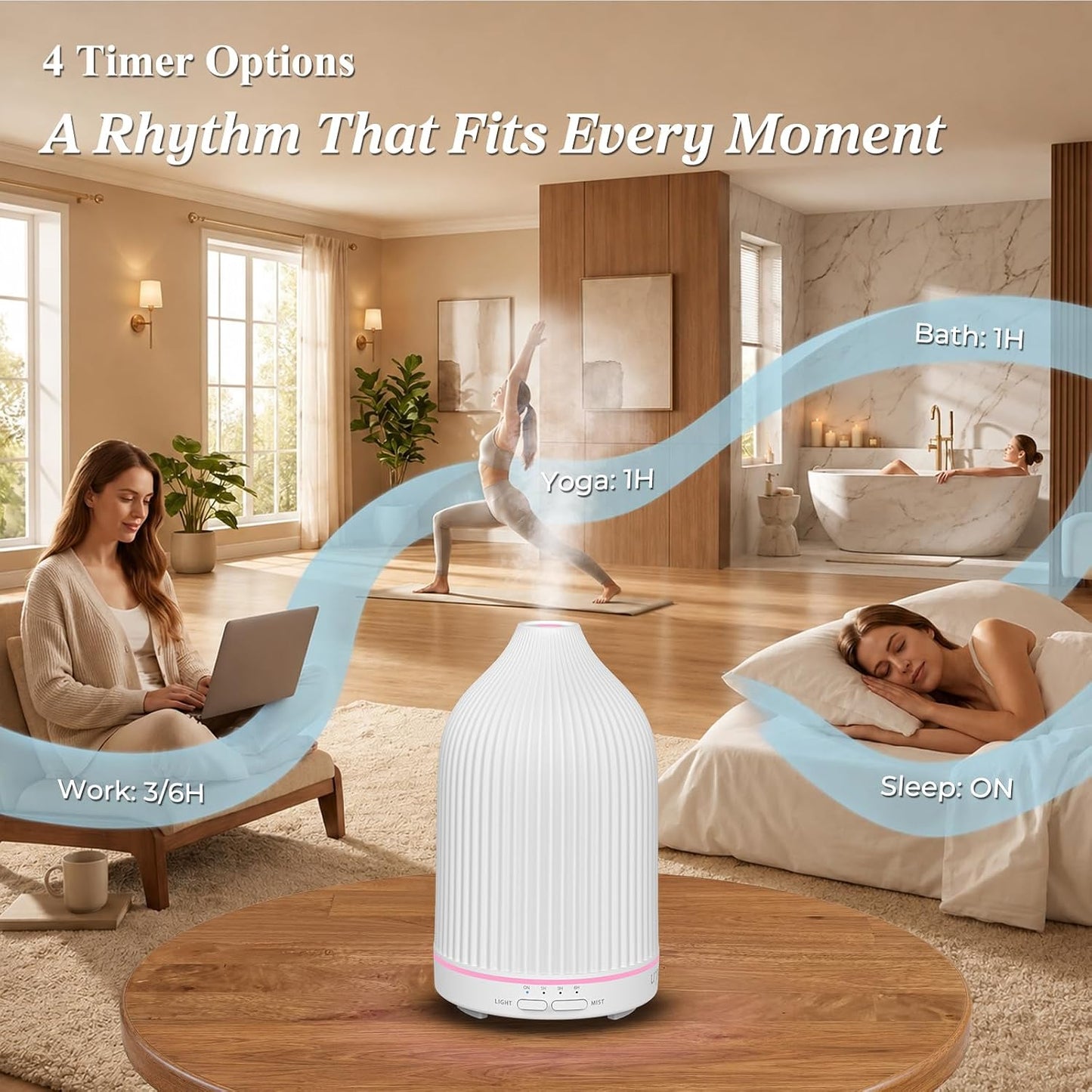 150mL Essential Oil Diffusers for Home Aromatherapy Diffuser