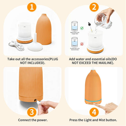 150mL Essential Oil Diffusers for Home Aromatherapy Diffuser