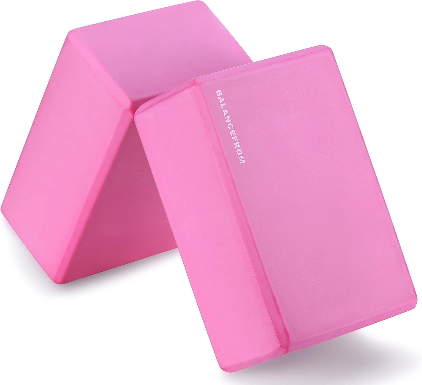 GoYoga, Set of 2 High Density Yoga Blocks, 9"x6"x4" Each