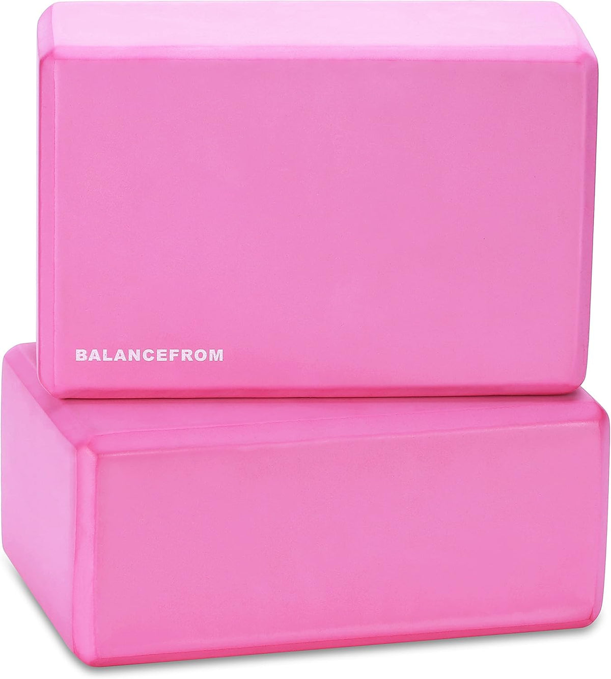 GoYoga, Set of 2 High Density Yoga Blocks, 9"x6"x4" Each