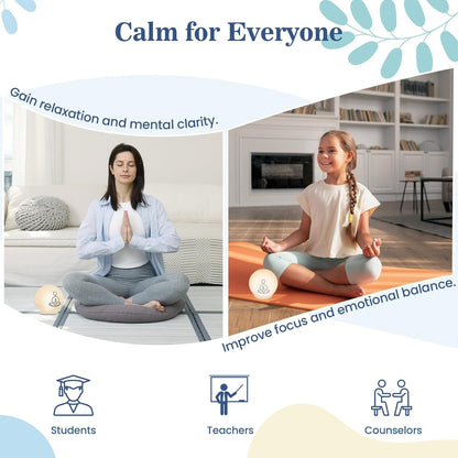 Guided Meditation Light – Meditation Aid with Rhythmic Glow for Focus, Mindfulness Tool for Calm Down Corner, Quiet Rooms, Home or Office Use