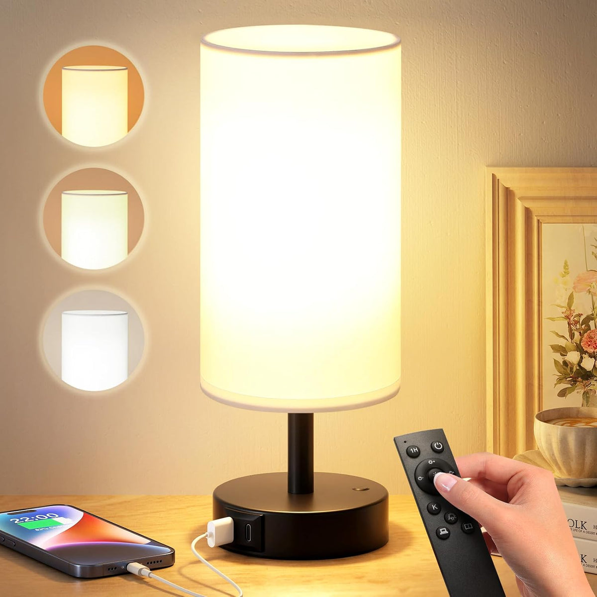 Dicoool Light Therapy Lamp 10000 Lux - Full Spectrum Sunlight Lamp, Happy Light for Seasonal Mood Boost - CRI 96+ Sun Lamp for Windowless Office, Reading, Shift Workers - Remote & Timer
