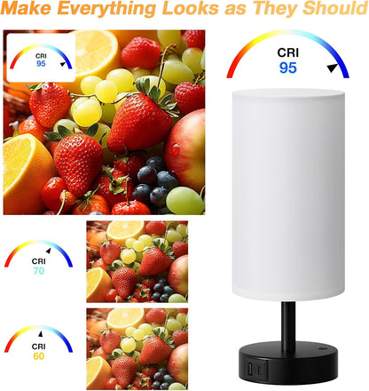 Dicoool Light Therapy Lamp 10000 Lux - Full Spectrum Sunlight Lamp, Happy Light for Seasonal Mood Boost - CRI 96+ Sun Lamp for Windowless Office, Reading, Shift Workers - Remote & Timer
