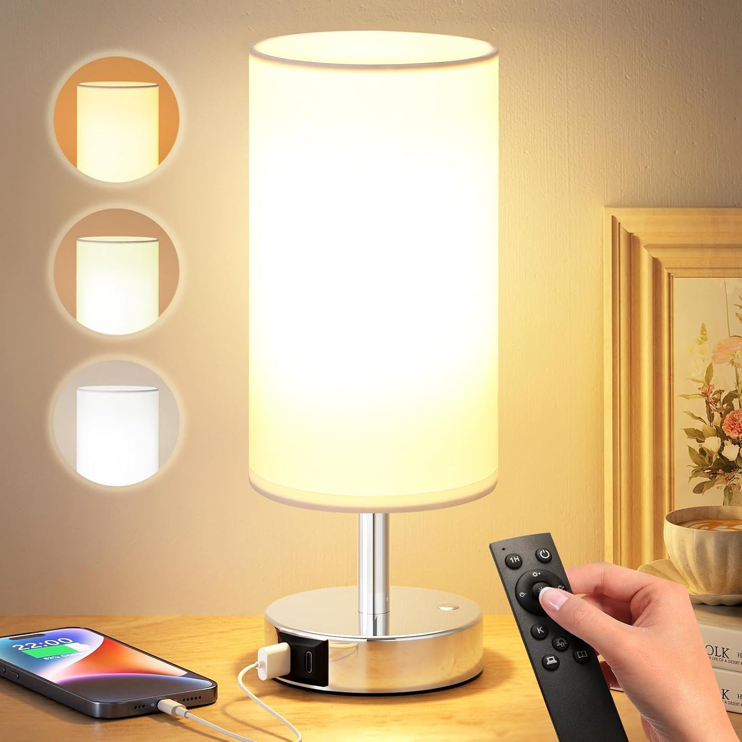 Dicoool Light Therapy Lamp 10000 Lux - Full Spectrum Sunlight Lamp, Happy Light for Seasonal Mood Boost - CRI 96+ Sun Lamp for Windowless Office, Reading, Shift Workers - Remote & Timer