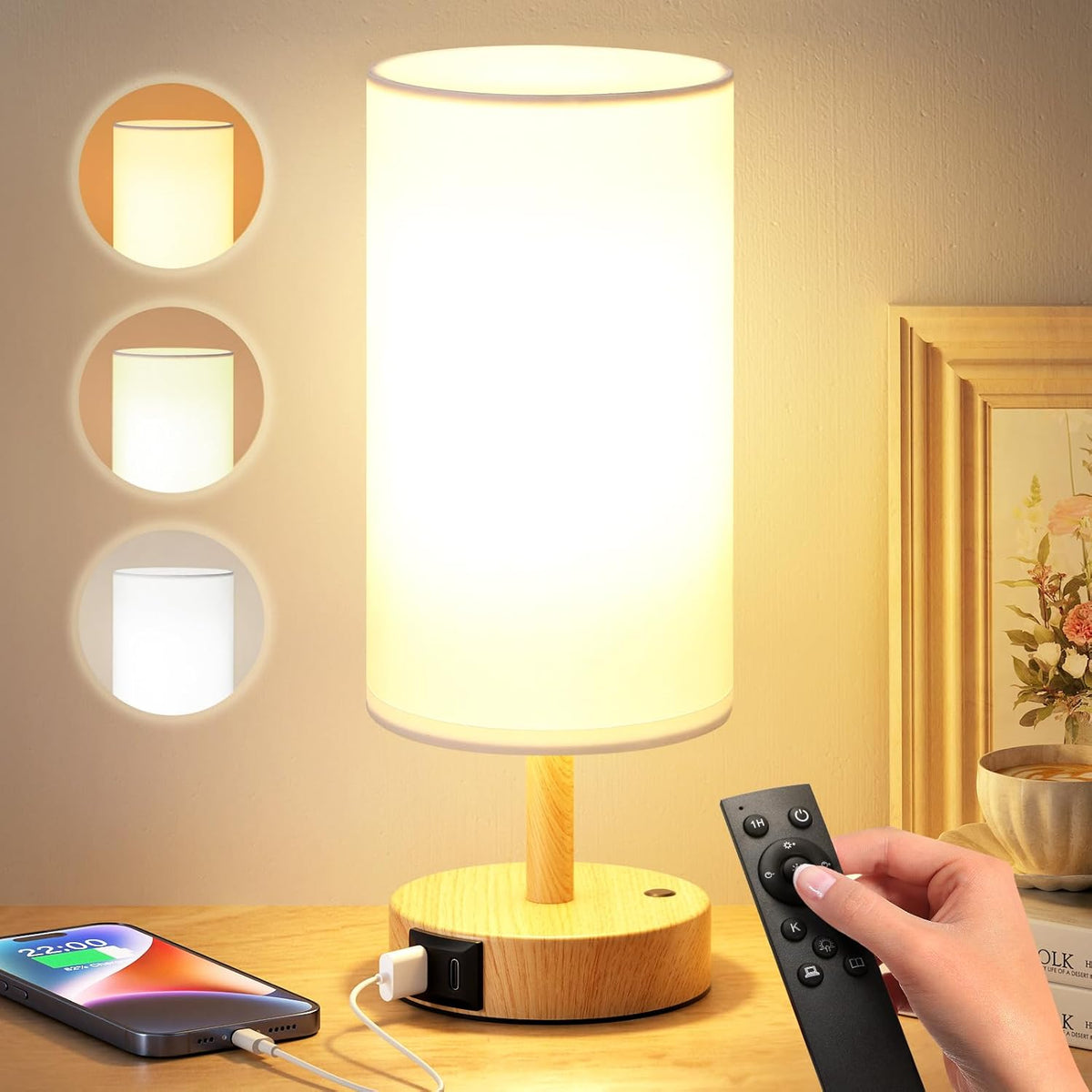 Dicoool Light Therapy Lamp 10000 Lux - Full Spectrum Sunlight Lamp, Happy Light for Seasonal Mood Boost - CRI 96+ Sun Lamp for Windowless Office, Reading, Shift Workers - Remote & Timer