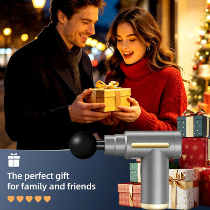 Massage Gun, Electric Massager, Suitable for Whole Body to Relieve Fatigue, Replaceable Massage Head Impact Massager, The Best Choice for Gift Giving (Black-720)