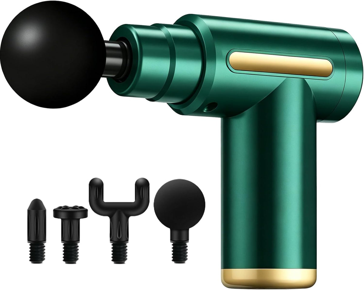 Massage Gun, Electric Massager, Suitable for Whole Body to Relieve Fatigue, Replaceable Massage Head Impact Massager, The Best Choice for Gift Giving (Black-720)