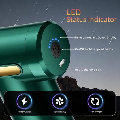 Massage Gun, Electric Massager, Suitable for Whole Body to Relieve Fatigue, Replaceable Massage Head Impact Massager, The Best Choice for Gift Giving (Black-720)