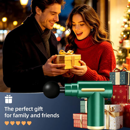 Massage Gun, Electric Massager, Suitable for Whole Body to Relieve Fatigue, Replaceable Massage Head Impact Massager, The Best Choice for Gift Giving (Black-720)