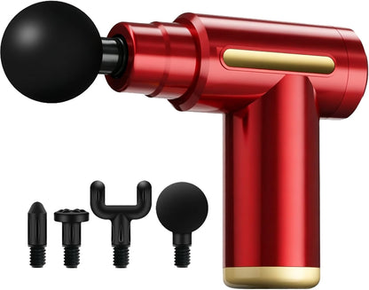 Massage Gun, Electric Massager, Suitable for Whole Body to Relieve Fatigue, Replaceable Massage Head Impact Massager, The Best Choice for Gift Giving (Black-720)