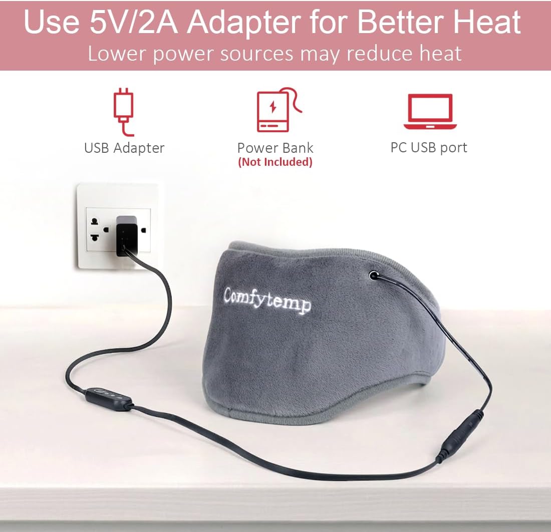 Neck Heating Pad, USB Wearable Heating Pad, Heated Neck Wrap for Warmth