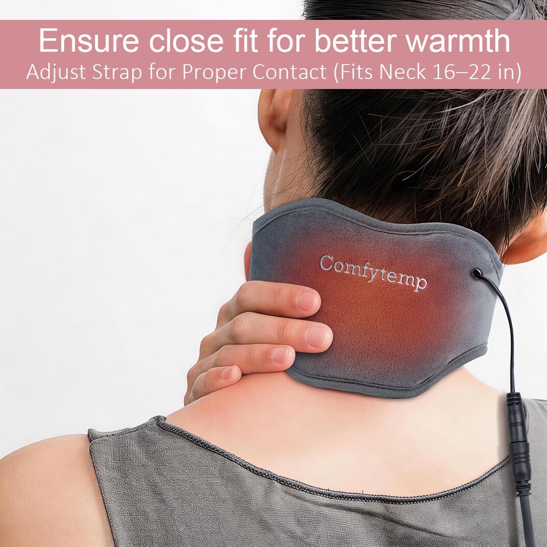 Neck Heating Pad, USB Wearable Heating Pad, Heated Neck Wrap for Warmth