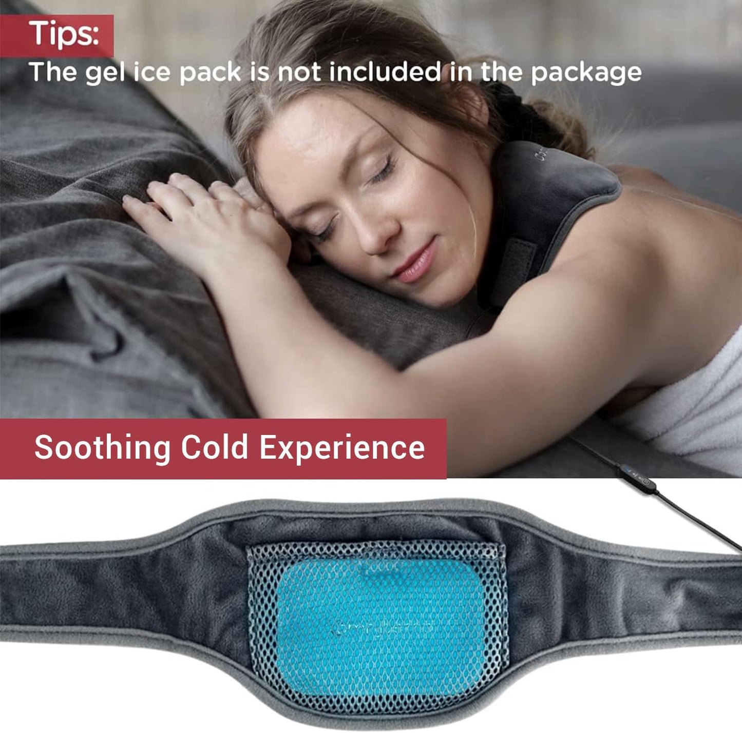 Neck Heating Pad, USB Wearable Heating Pad, Heated Neck Wrap for Warmth