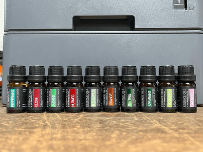 Ultimate Aromatherapy Diffuser & Essential Oil Set - Ultrasonic Top 10 Oils Modern with 4 Timer 7 Ambient Light Settings Therapeutic Grade Lavender