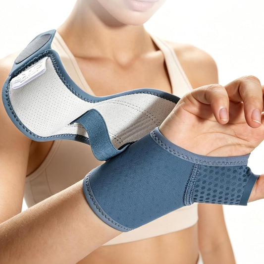 Wrist Brace with Soft-Touch Fabric, Breathable Compression Wrist Support for Daily Wear, Typing & Work, Adjustable Wrist Wrap for Mild Carpal Tunnel, Tendonitis, Arthritis & Sprains, S