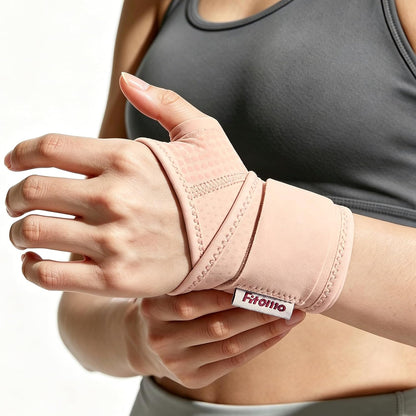 Wrist Brace with Soft-Touch Fabric, Breathable Compression Wrist Support for Daily Wear, Typing & Work, Adjustable Wrist Wrap for Mild Carpal Tunnel, Tendonitis, Arthritis & Sprains, S