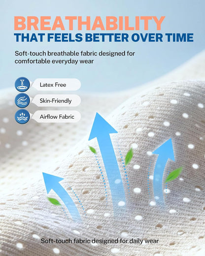 Wrist Brace with Soft-Touch Fabric, Breathable Compression Wrist Support for Daily Wear, Typing & Work, Adjustable Wrist Wrap for Mild Carpal Tunnel, Tendonitis, Arthritis & Sprains, S
