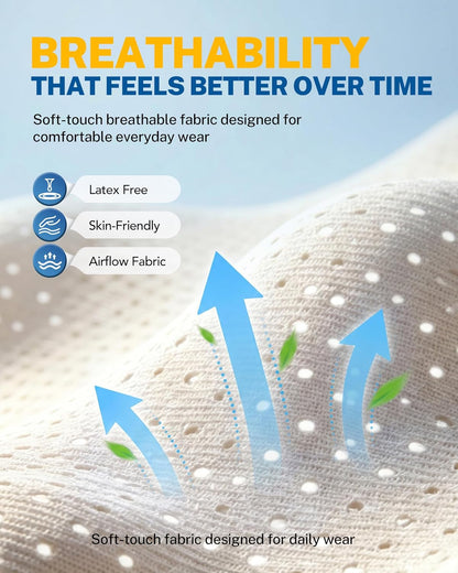 Wrist Brace with Soft-Touch Fabric, Breathable Compression Wrist Support for Daily Wear, Typing & Work, Adjustable Wrist Wrap for Mild Carpal Tunnel, Tendonitis, Arthritis & Sprains, S