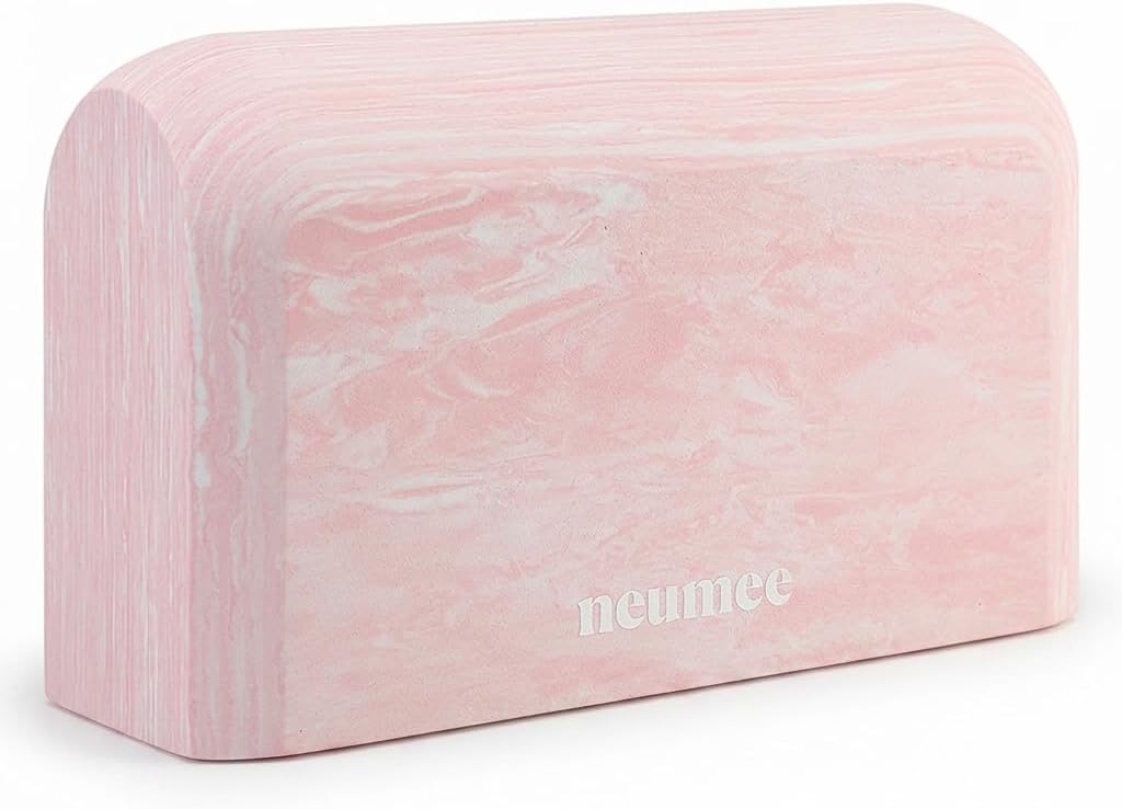 Yoga Block, EVA Foam Yoga Brick with Arc Shape & Non-Slip Grip, Lightweight Portable Yoga Block for Women Men, Ink Painting Design, Yoga Accessories for Poses, Pilates, Meditation, Balance & Stretching