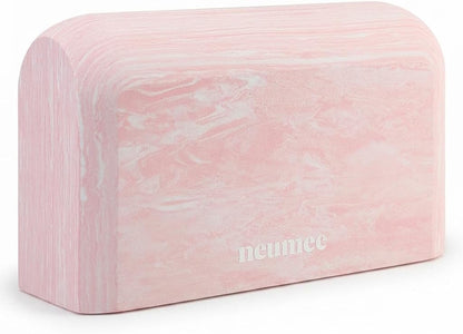 Yoga Block, EVA Foam Yoga Brick with Arc Shape & Non-Slip Grip, Lightweight Portable Yoga Block for Women Men, Ink Painting Design, Yoga Accessories for Poses, Pilates, Meditation, Balance & Stretching