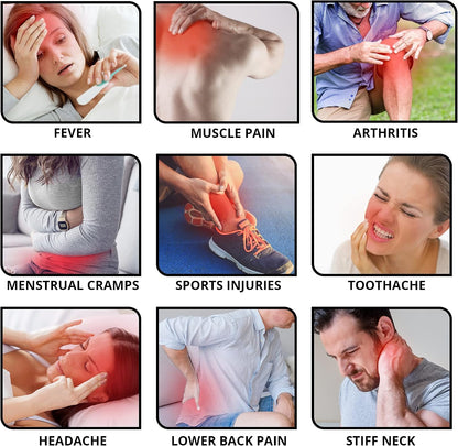Reusable Hot and Cold Ice Packs for Injuries (3-Piece Set), Joint Pain