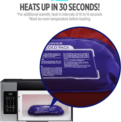 Reusable Hot and Cold Ice Packs for Injuries (3-Piece Set), Joint Pain