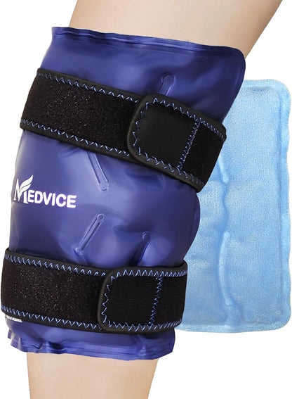 Reusable Hot and Cold Ice Packs for Injuries (3-Piece Set), Joint Pain