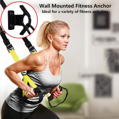 Resistance Band Wall Anchor(3PCS),Resistance Bands Wall Mount for Home Workouts & Yoga Gym，Resistance Band Hooks for Resistance Bands, Stretch Straps & Suspension Trainers (AFG)