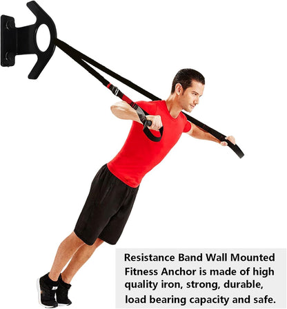 Resistance Band Wall Anchor(3PCS),Resistance Bands Wall Mount for Home Workouts & Yoga Gym，Resistance Band Hooks for Resistance Bands, Stretch Straps & Suspension Trainers (AFG)
