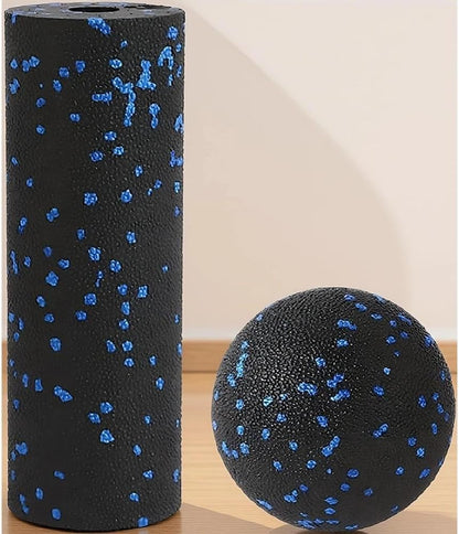 Mini Foam Roller and Massage Ball Set, 6-Inch Small Foam Roller & 3.2-Inch Ball for Travel, Back, Legs, and Muscle Recovery