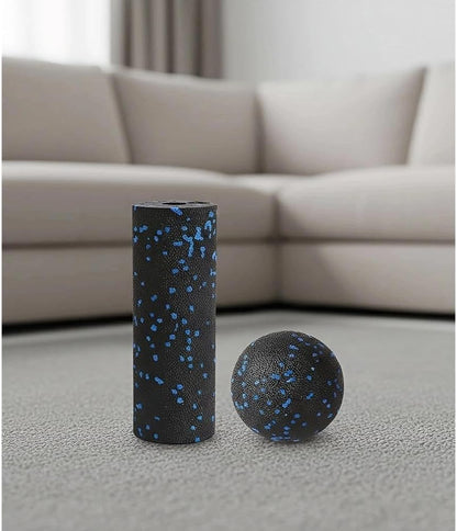Mini Foam Roller and Massage Ball Set, 6-Inch Small Foam Roller & 3.2-Inch Ball for Travel, Back, Legs, and Muscle Recovery