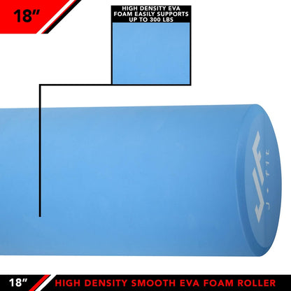 High Density Smooth EVA Foam Roller - Made in Taiwan - Multiple Size Options Available - Exercise, Massage, Muscle Recovery, Round Foam Roller