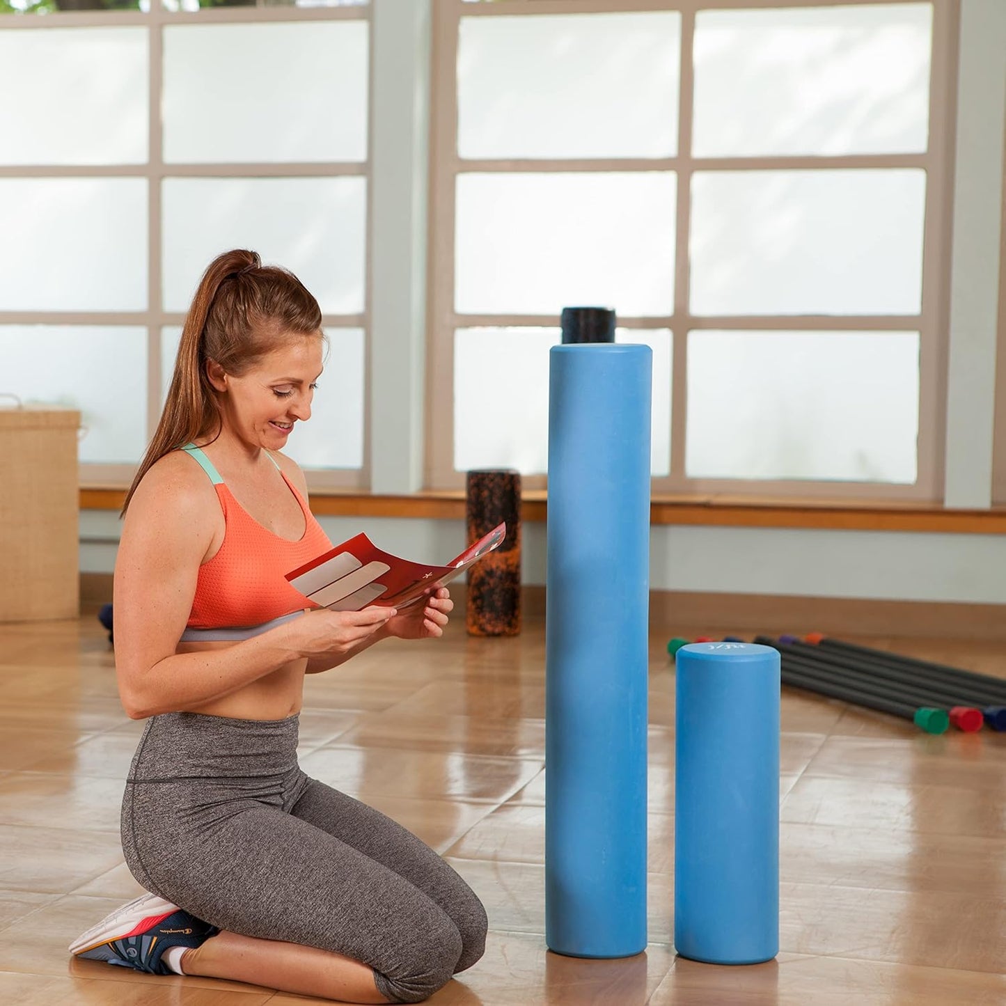 High Density Smooth EVA Foam Roller - Made in Taiwan - Multiple Size Options Available - Exercise, Massage, Muscle Recovery, Round Foam Roller