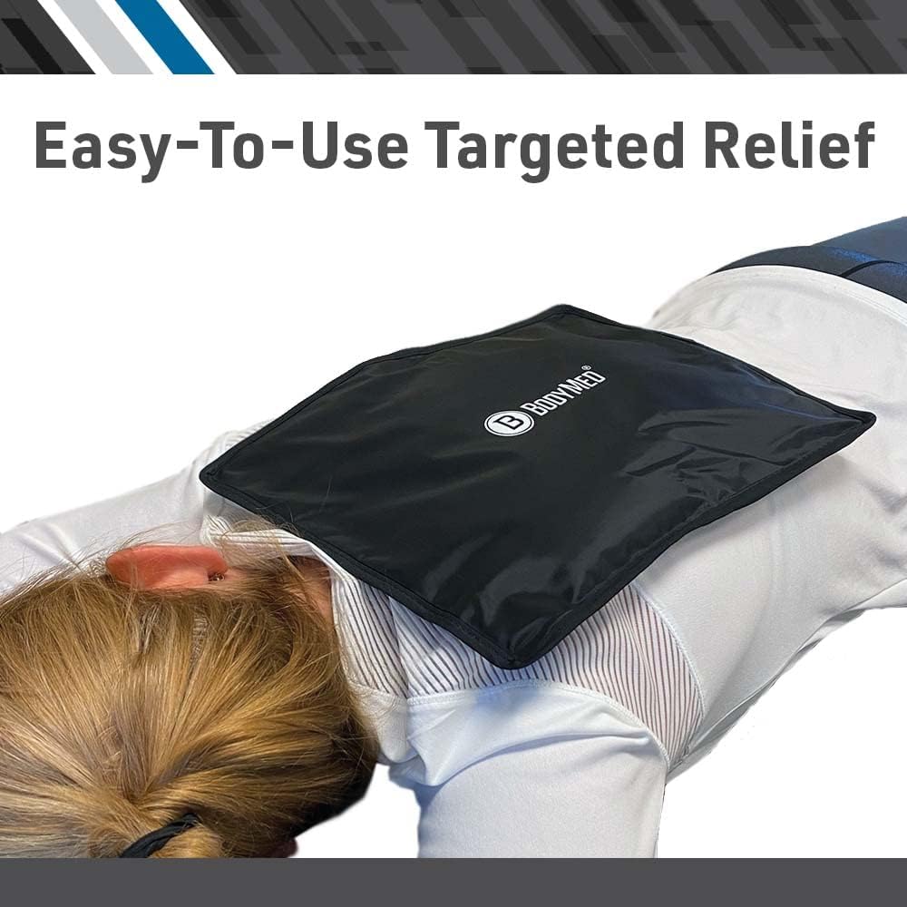 Reusable Gel Ice Pack Cold Compress for Neck - Professional Grade Cold Therapy for Injuries, Aches, Swelling, Bruises, Sprains - 21 in. x 6 in. (Neck Contour)