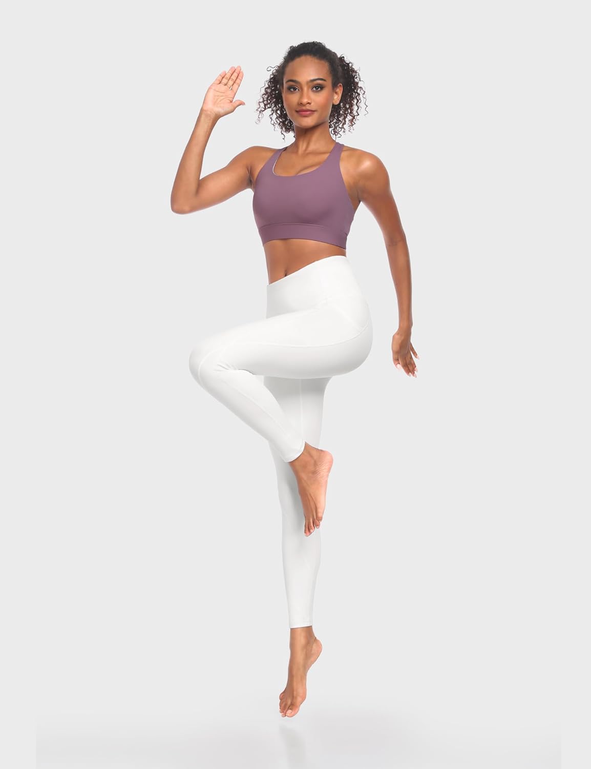 Leggings with Pockets for Women Tummy Control High Waisted Yoga Pants Women Compression Workout Leggings