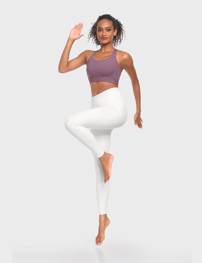 Leggings with Pockets for Women Tummy Control High Waisted Yoga Pants Women Compression Workout Leggings