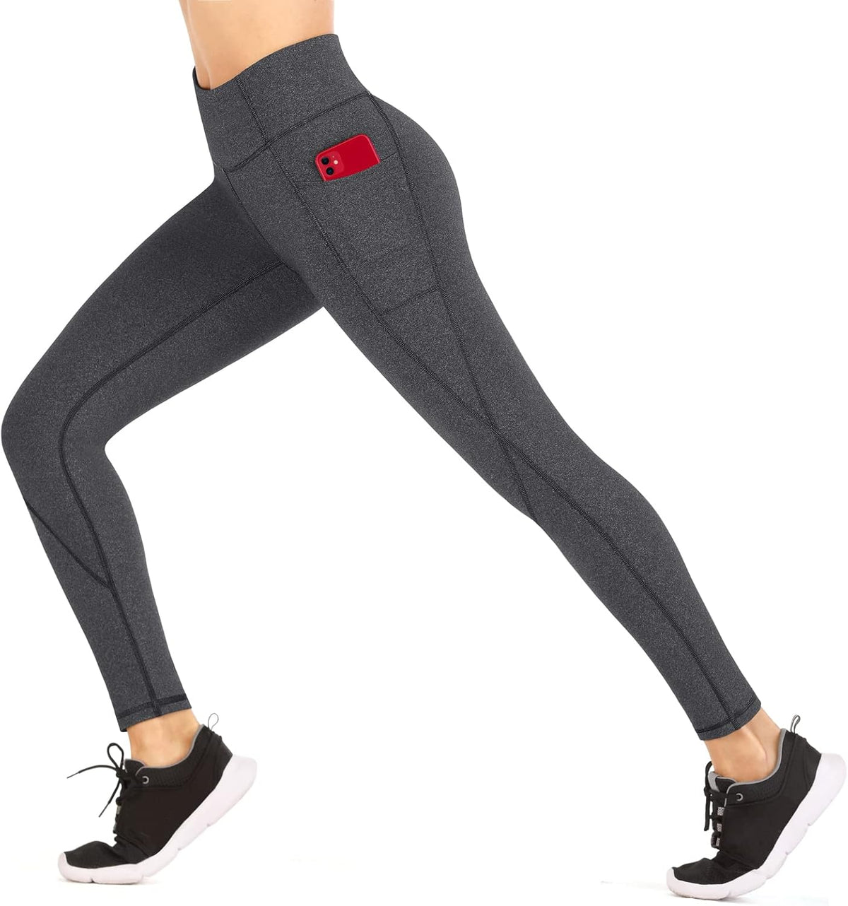 Leggings with Pockets for Women Tummy Control High Waisted Yoga Pants Women Compression Workout Leggings