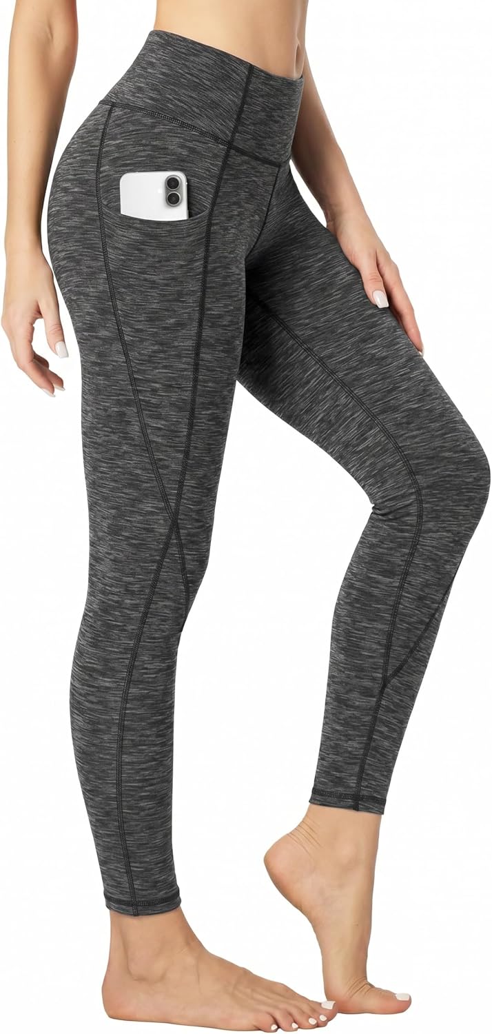Leggings with Pockets for Women Tummy Control High Waisted Yoga Pants Women Compression Workout Leggings