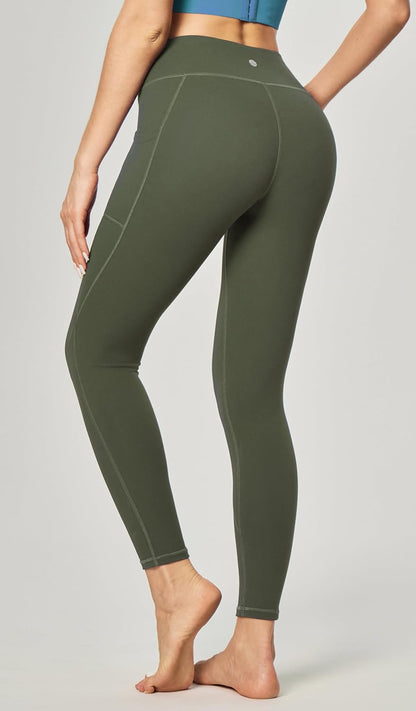 Leggings with Pockets for Women Tummy Control High Waisted Yoga Pants Women Compression Workout Leggings
