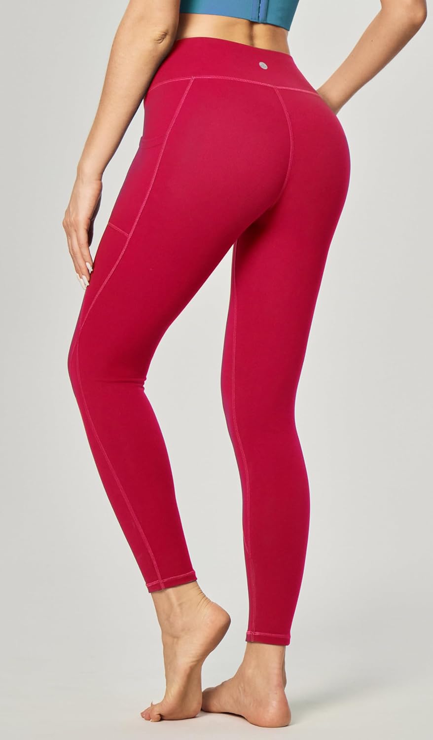 Leggings with Pockets for Women Tummy Control High Waisted Yoga Pants Women Compression Workout Leggings
