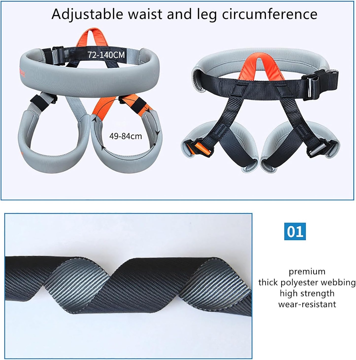 Bungee Fitness Harness with Soft Pad, Heavy Duty Sling Bungee Workout Dance Jumping Safety Waist Belt for Home Gym