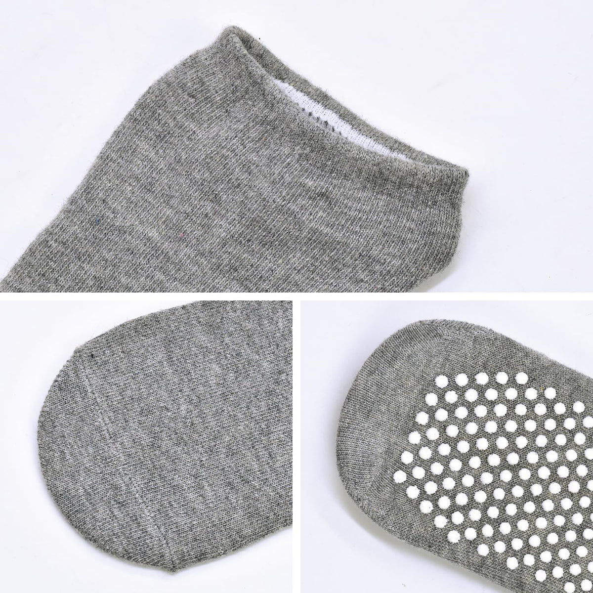 Yoga Grips Non Slip Socks 3 Pairs Pilates Anti Skid Grippers Grippy Ballet Barre Socks for Women