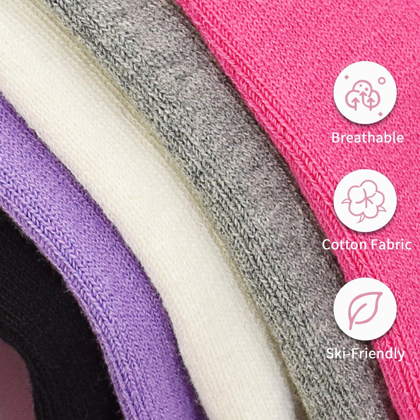 Yoga Grips Non Slip Socks 3 Pairs Pilates Anti Skid Grippers Grippy Ballet Barre Socks for Women